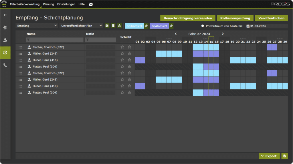 schichtplanung